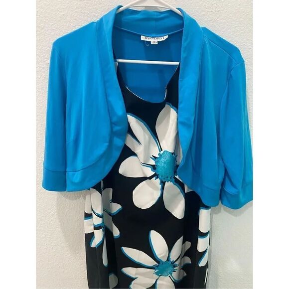 Studio 1 2 Piece Floral Dress and Shrug size 10 - Picture 2 of 13